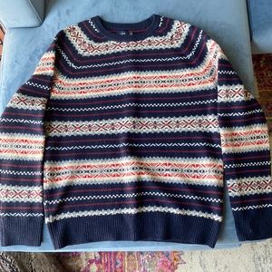 J Crew fair isle sweater